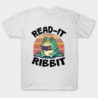 Read It Ribbit - For Frog Book Reading Lovers T-Shirt
